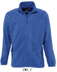 SOL'S Uniszex NORTH cipzáras polár pulóver, SOL'S SO55000, Royal Blue-L (so55000ro-l)