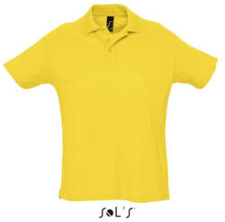 SOL'S Férfi SUMMER II rövid ujjú galléros piké pamut póló, SOL'S SO11342, Gold-XL (so11342go-xl)