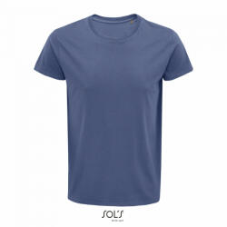 SOL'S Férfi CRUSADER környakas rövid ujjú póló organikus pamutból, SOL'S SO03582, Denim-XL (so03582de-xl)