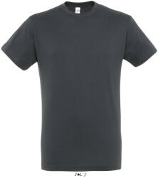 SOL'S Uniszex REGENT kereknyakú rövid ujjú pamut póló, SOL'S SO11380, Mouse Grey-3XL (so11380mg-3xl)