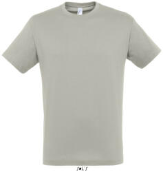 SOL'S Uniszex REGENT kereknyakú rövid ujjú pamut póló, SOL'S SO11380, Light Grey-XL (so11380lgr-xl)
