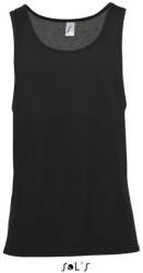 SOL'S Uniszex JAMAICA mély karkivágású trikó, SOL'S SO01223, Black-2XL (so01223bl-2xl)