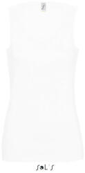 SOL'S Női JANE ujjatlan pamut póló-trikó, SOL'S SO11475, White-L (so11475wh-l)