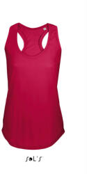 SOL'S Női ujjatlan sporthátú trikó, SOL'S SO00579, Red-XS (so00579re-xs)