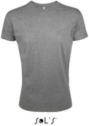 SOL'S REGENT FIT környakas testhez álló férfi póló, SOL'S SO00553, Grey Melange-S (so00553gm-s)