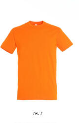SOL'S Uniszex REGENT kereknyakú rövid ujjú pamut póló, SOL'S SO11380, Orange-4XL (so11380or-4xl)