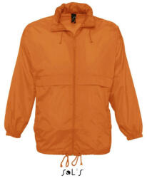 Sol'S Uniszex vízálló, kapucnis széldzseki, SOL'S SO32000, Orange-XL (so32000or-xl)
