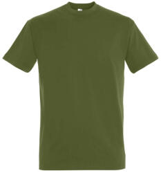 SOL'S Férfi IMPERIAL környakas rövid ujjú pamut póló, SOL'S SO11500, Dark Khaki-XL (so11500dkh-xl)