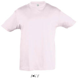 SOL'S Gyerek REGENT KIDS környakas rövid ujjú pamut póló, SOL'S SO11970, Pale Pink-10A (so11970pp-10a)