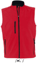 Sol'S Férfi RALLYE 3 rétegű vastag softshell mellény, SOL'S SO46601, Pepper Red-XL (so46601pre-xl)