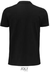 SOL'S Férfi PLANET organikus rövid ujjú galléros póló, SOL'S SO03566, Black-4XL (so03566bl-4xl)