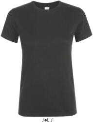 SOL'S Női REGENT kereknyakú rövid ujjú pamut póló, SOL'S SO01825, Dark Grey-M (so01825dg-m)
