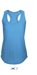 SOL'S Női ujjatlan sporthátú trikó, SOL'S SO00579, Aqua-XS (so00579aq-xs)