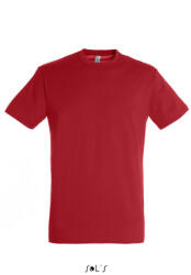 SOL'S Uniszex REGENT kereknyakú rövid ujjú pamut póló, SOL'S SO11380, Red-2XL (so11380re-2xl)