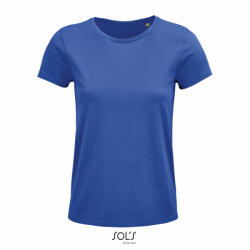 SOL'S Női CRUSADER organikus pamutból készült rövid ujjú póló , SOL'S SO03581, Royal Blue-2XL (so03581ro-2xl)