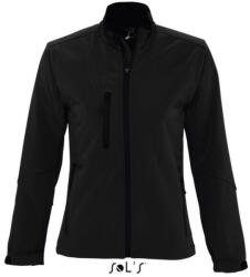 Sol'S Női ROXY vastag 3 rétegű softshell dzseki, SOL'S SO46800, Black-L (so46800bl-l)