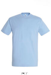 SOL'S Férfi IMPERIAL környakas rövid ujjú pamut póló, SOL'S SO11500, Sky Blue-3XL (so11500sb-3xl)