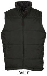 Sol'S Uniszex WARM steppelt mellény poliészter béléssel, SOL'S SO44002, Black-L (so44002bl-l)