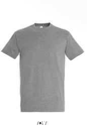 SOL'S Férfi IMPERIAL környakas rövid ujjú póló, SOL'S SO11500, Grey Melange-S (so11500gm-s)