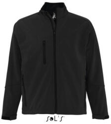 Sol'S Férfi RELAX vastag 3 rétegű softshell dzseki, SOL'S SO46600, Black-2XL (so46600bl-2xl)