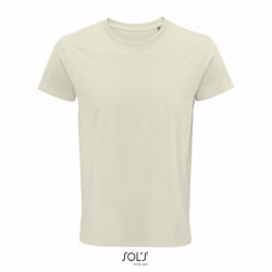 SOL'S Férfi CRUSADER környakas rövid ujjú póló organikus pamutból, SOL'S SO03582, Natural-S (so03582na-s)