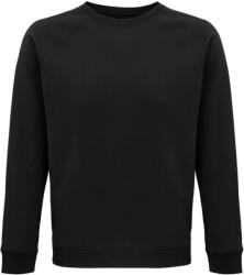 SOL'S Uniszex organikus környakas pulóver, SOL'S SO03567, Black-XS (so03567bl-xs)