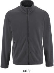 SOL'S Férfi NORMAN cipzáras egyszerű polár pulóver, SOL'S SO02093, Charcoal Grey-XL (so02093ch-xl)