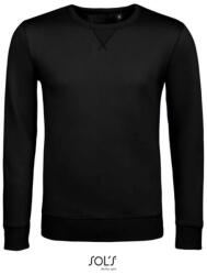 SOL'S Férfi környakas pulóver, SOL'S SO02990, Black-L (so02990bl-l)