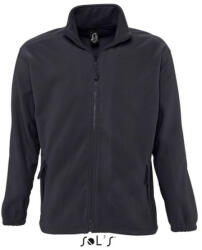 SOL'S Uniszex NORTH cipzáras polár pulóver, SOL'S SO55000, Charcoal Grey-4XL (so55000ch-4xl)
