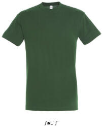 SOL'S Uniszex REGENT kereknyakú rövid ujjú pamut póló, SOL'S SO11380, Bottle Green-L (so11380bg-l)
