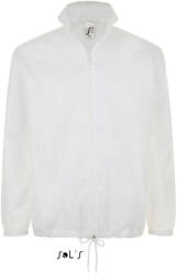 SOL'S Uniszex széldzseki, gallérba rejtett kapucnival, SOL'S SO01618, White-2XL (so01618wh-2xl)