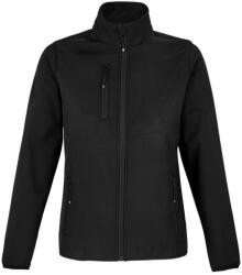 Sol'S Női FALCON softshell dzseki, 3 rétegű, SOL'S SO03828, Black-XL (so03828bl-xl)