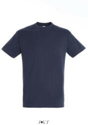 SOL'S Uniszex REGENT kereknyakú rövid ujjú pamut póló, SOL'S SO11380, French Navy-4XL (so11380fn-4xl)