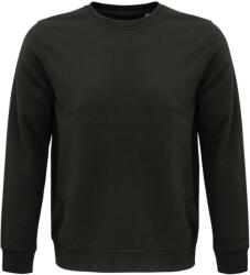 SOL'S Uniszex organikus környakas pulóver frottír béléssel, SOL'S SO03574, Deep Charcoal Grey-XL (so03574dch-xl)