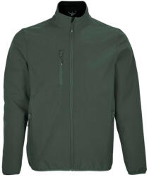 SOL'S Férfi FALCON softshell dzseki, 3 rétegű, SOL'S SO03827, Forest Green-S (so03827fo-s)