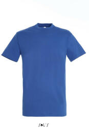 SOL'S Uniszex REGENT kereknyakú rövid ujjú pamut póló, SOL'S SO11380, Royal Blue-L (so11380ro-l)
