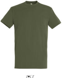 SOL'S Férfi IMPERIAL környakas rövid ujjú pamut póló, SOL'S SO11500, Army-2XL (so11500ar-2xl)