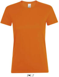 SOL'S Női REGENT kereknyakú rövid ujjú pamut póló, SOL'S SO01825, Orange-XL (so01825or-xl)