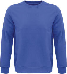 SOL'S Uniszex organikus környakas pulóver frottír béléssel, SOL'S SO03574, Royal Blue-XL (so03574ro-xl)