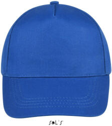 SOL'S Uniszex 5 paneles tépőzáras pamut baseball sapka, SOL'S SO88119, Royal Blue-U (so88119ro-u)