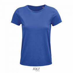 SOL'S Női CRUSADER organikus pamutból készült rövid ujjú póló , SOL'S SO03581, Royal Blue-3XL (so03581ro-3xl)
