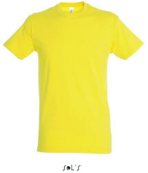 SOL'S Uniszex REGENT kereknyakú rövid ujjú pamut póló, SOL'S SO11380, Lemon-XL (so11380le-xl)