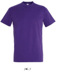 SOL'S Férfi IMPERIAL környakas rövid ujjú pamut póló, SOL'S SO11500, Dark Purple-L (so11500dpu-l)