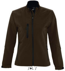 Sol'S Női ROXY vastag 3 rétegű softshell dzseki, SOL'S SO46800, Dark Chocolate-2XL (so46800dc-2xl)