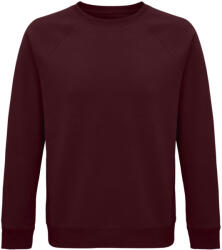SOL'S Uniszex organikus környakas pulóver, SOL'S SO03567, Burgundy-XS (so03567bu-xs)