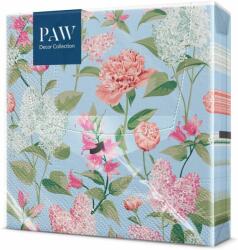 PAW papírszalvéta 33x33 cm 3 rétegű 20 lap/csomag Bazsarózsás