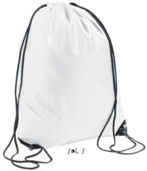 SOL’S Uniszex URBAN poliészter tornazsák-hátizsák, mindennapos használatra, SOL'S SO70600, White-U (so70600wh-u)