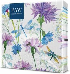 PAW papírszalvéta 33x33 cm 3 rétegű 20 lap/csomag Szitakötős