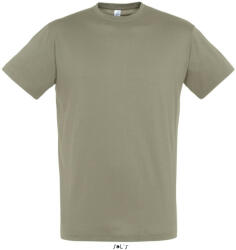 SOL'S Uniszex REGENT kereknyakú rövid ujjú pamut póló, SOL'S SO11380, Khaki-XL (so11380kh-xl)