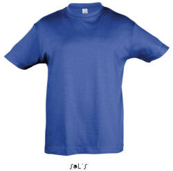 SOL'S Gyerek REGENT KIDS környakas rövid ujjú pamut póló, SOL'S SO11970, Royal Blue-10A (so11970ro-10a)
